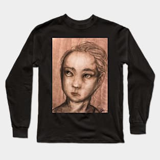 Young Ballerina Sketch Long Sleeve T-Shirt